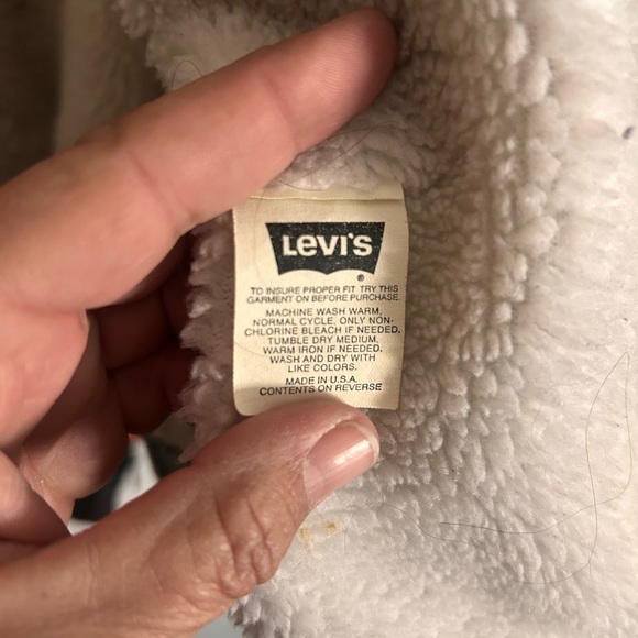 Levi's Denim Sherpa Jacket - Picture 3 of 5